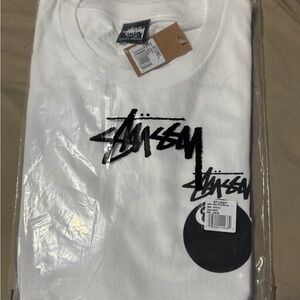 Stussy White 8 ball shirt